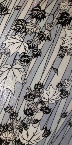 Декоративный элемент Художественное панно мастерской Factory Mosaic "Серые листья" 120х240