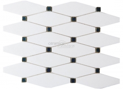 Настенная плитка BOISERIE Longoctagon Grande Bianco Taxos/CARAMEL GL 15 61 Foglio cm 32x26,8